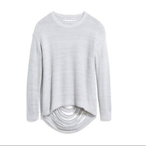 Stitches & Stripes Evereve Distressed Back Sweater